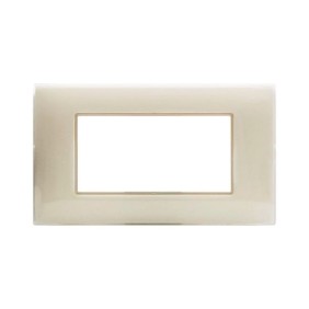 Placca Ave Young Sistema 44 colore Avorio 4 moduli 44PJ04AVR
