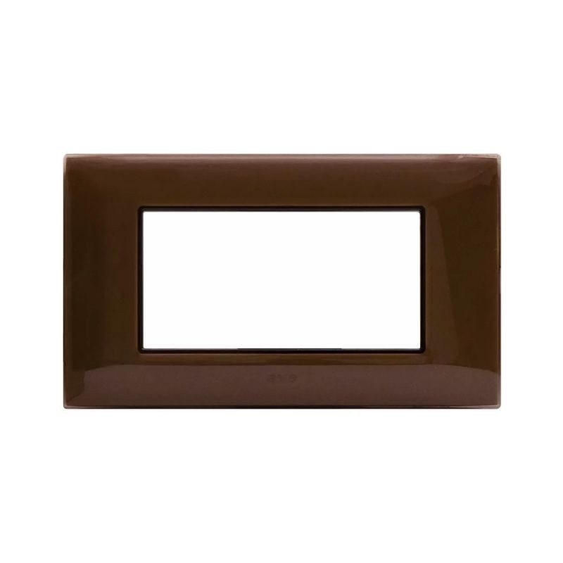 Placca Ave Young Sistema 44 colore Avana 4 Moduli 44PJ04AVN