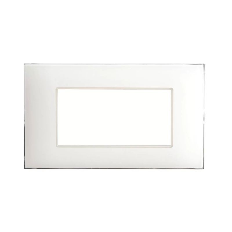 Placca Ave Young Sistema 44 colore Bianco 4 Moduli 44PJ04B