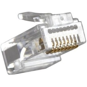 Spina modulare 8/8 c. RJ45 UTP passante cat.5e non schermata Fanton 23720P