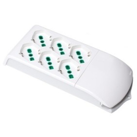 Multipresa Fido 3+3 prese senza cavo Fanton 410330