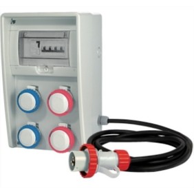 Quadro ULISSE 250 ASC IP65 2+2 CEE con cavo 4 mt Fanton 74321