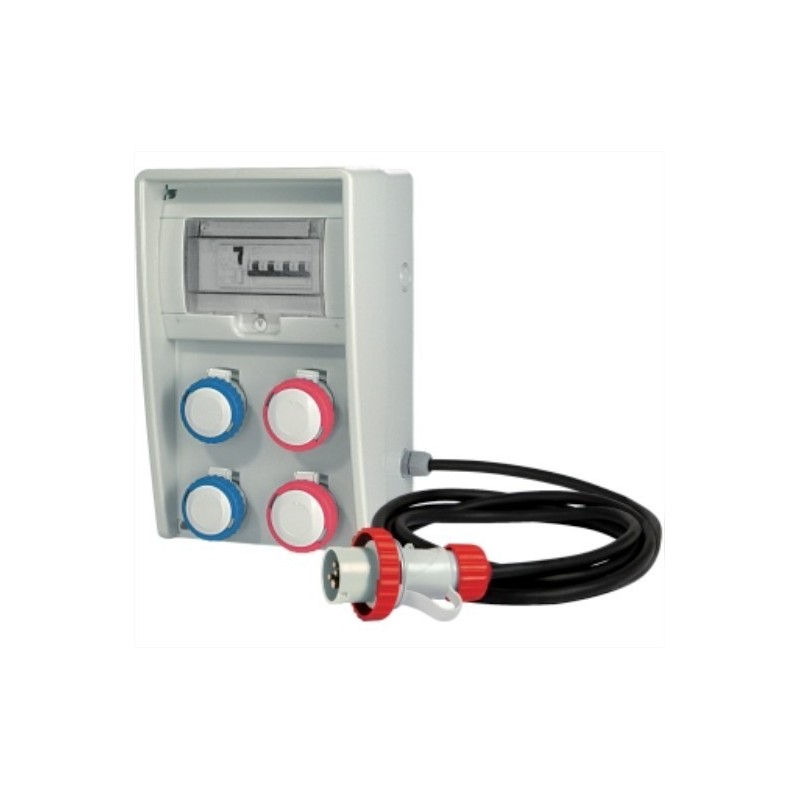 Quadro ULISSE 250 ASC IP65 2+2 CEE con cavo 4 mt Fanton 74321