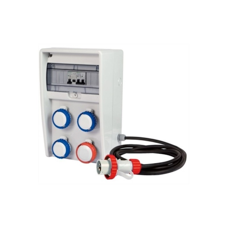 Quadro ULISSE 250 ASC IP65 3+1 CEE con cavo 4 mt Fanton 74323