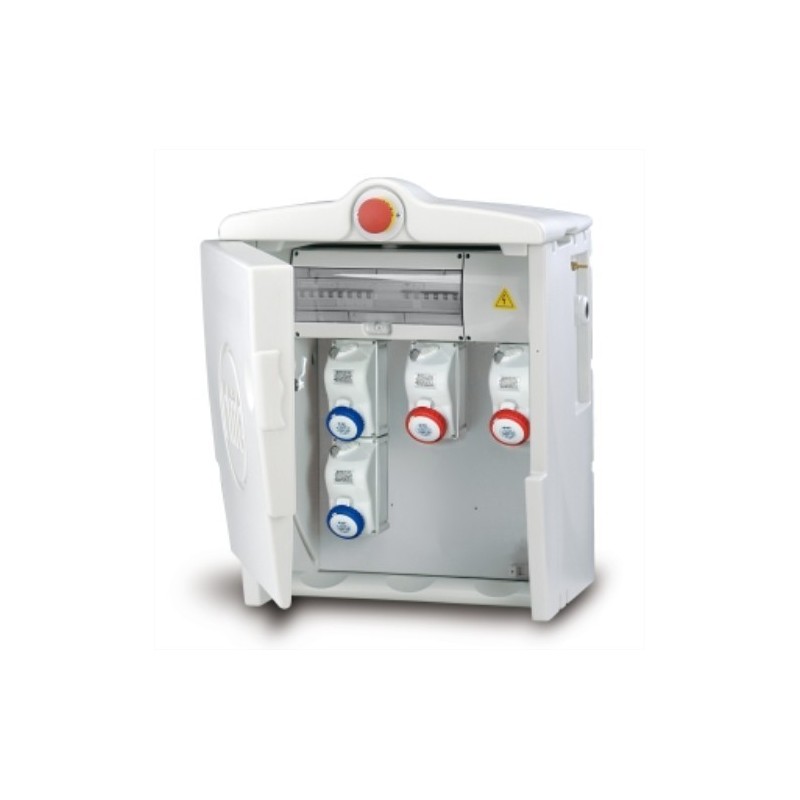 Quadro Polifemo Midi ASC IP55 4p con pulsante emergenza Fanton 74719