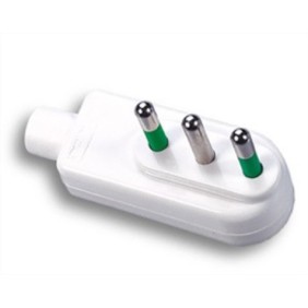 Spina a squadra italiana 2P+T 10A ribassata Fanton 80030