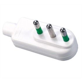 Spina S17 smontabile a squadra italiana 2P+T 16A ribassabile Fanton 80040