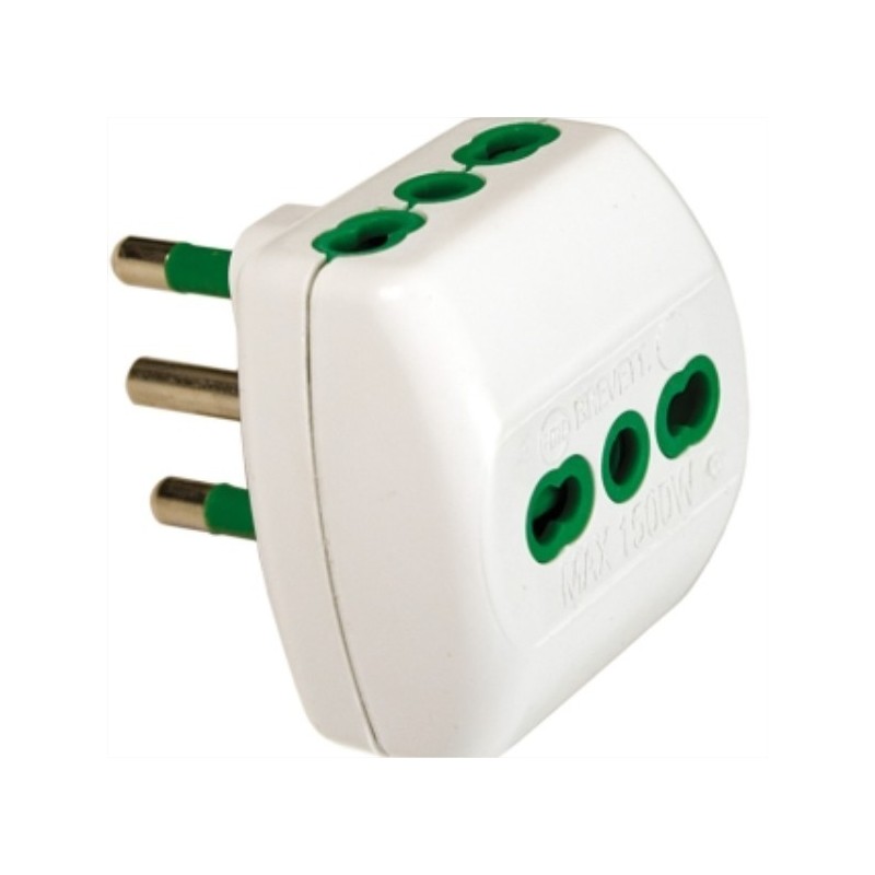 Adattatore triplo spina italiana 16A 3 prese italiane 16A Fanton 82180