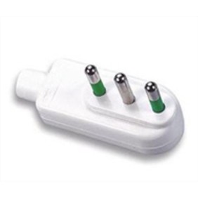 Spina standard italiana ribassata 16A bianca Fanton 82540-E