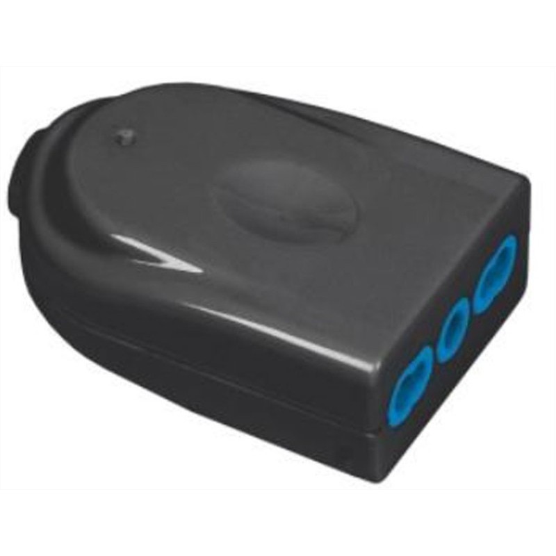 Presa dritta bipolare 2P+T 16A nera Fanton 82571-E