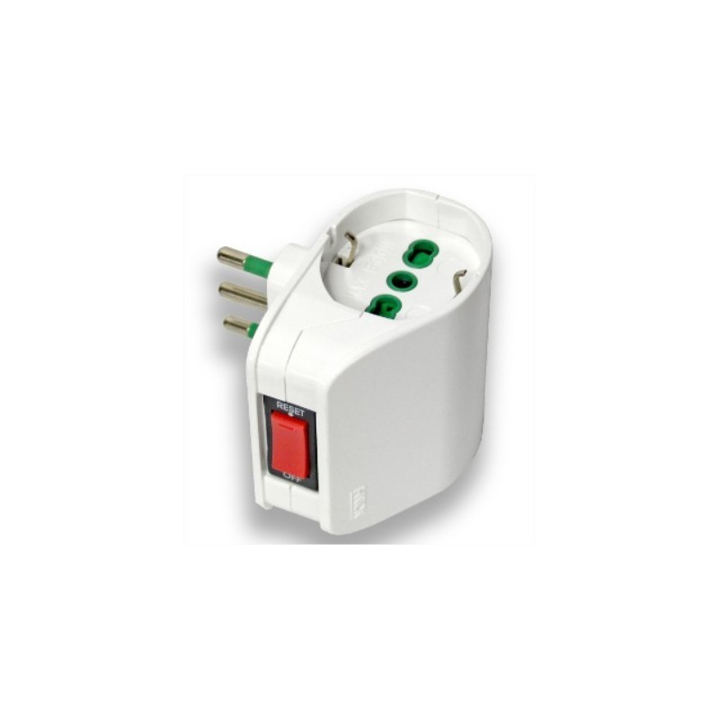 Adattatore doppio spina italiana 2 prese italotedesche Fanton 87310