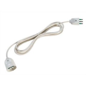 Prolunga lineare con cavo 3 metri spina italiana e presa bipasso Fanton 92650