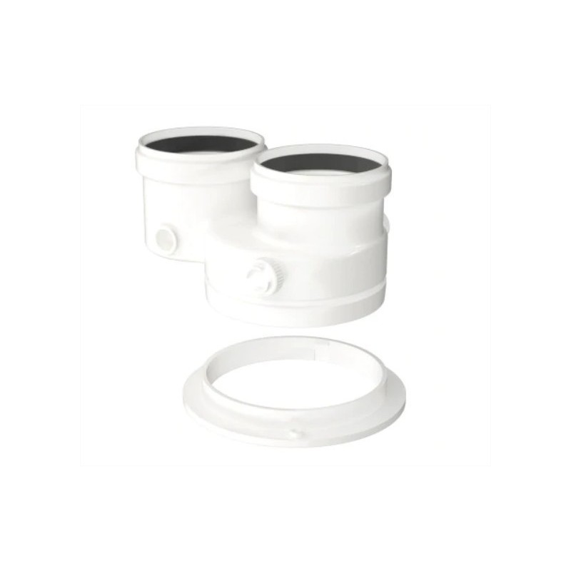 Adattatore Sdoppiato da 80125 a 80-80 in PP bianco Bosch 7738113529