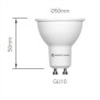 Lampadina Led Gu10 da 8W 220V 60° Led 3000K Beneito Faure 3433-N Dimensioni