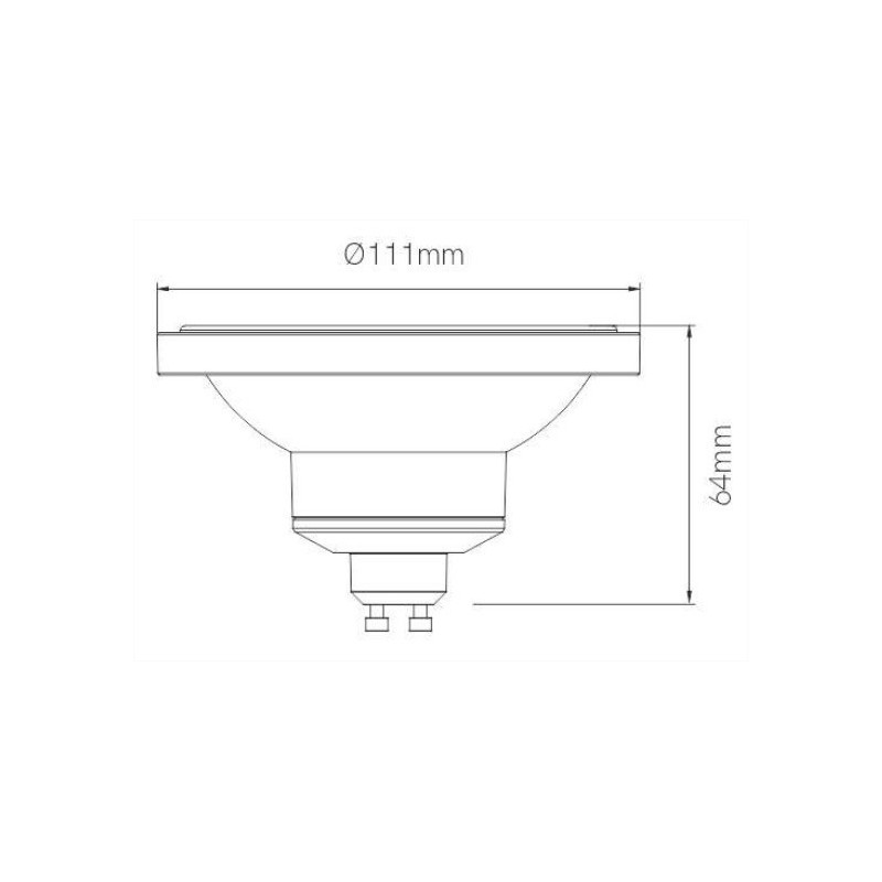 Lampadina Dole AR111 da 15W GU10 220V 45º 2.700K Beneito Faure 3468