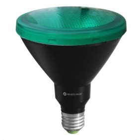Lampadina Par 38 E27 luce verde 15W Beneito Faure 3579