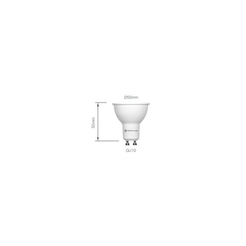 Lampadina Led Dimmerabile GU10 8W 220240 V 4000K Beneito Faure 3494-N dimensioni