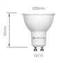 Lampadina Led Dimmerabile GU10 8W 220240 V 4000K Beneito Faure 3494-N dimensioni