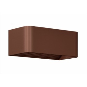 Applique decorativa rettangolare ICON a led per interni 7W corten Beneito Faure 4385