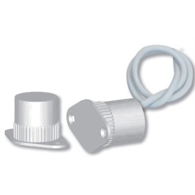 Contatto magnetico ad incasso su porte Serie XM bianco Hiltron XM56