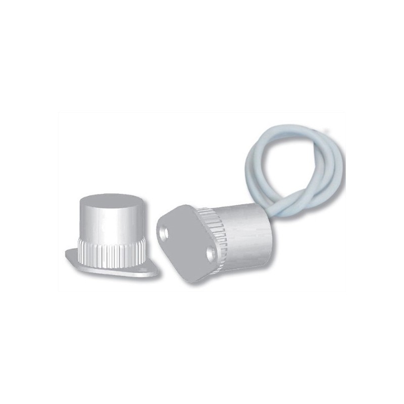 Contatto magnetico ad incasso su porte Serie XM bianco Hiltron XM56