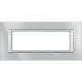Placca Axolute Monochrome tech in Metallo 6 Moduli Bticino HA4806HC