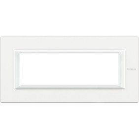 Placca Axolute Bianca in Metallo 6 Moduli Bticino HA4806HD