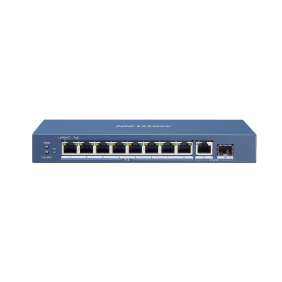 Switch PoE 8 porte + 2 Uplink Giga Hikvision DS-3E0510P-E