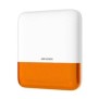 Sirena esterna senza fili arancione Hikvision DS-PS1-E-WEORANGE