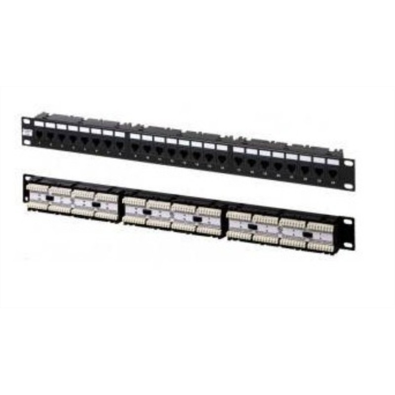 Pannello di permutazione 24 prese RJ45 cat.6 UTP Item 60110