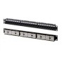 Pannello di permutazione 24 prese RJ45 cat.6 UTP Item 60110