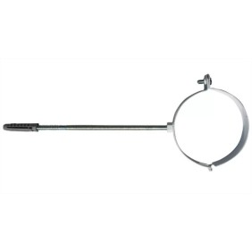 Collare D100mm per tubi fumo verniciato bianco Fischer 00512628