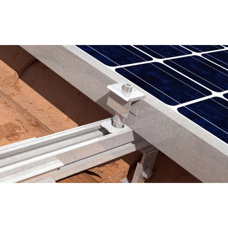 Morsetto Centrale per Moduli Fotovoltaici da 30 a 52mm Fischer PM U