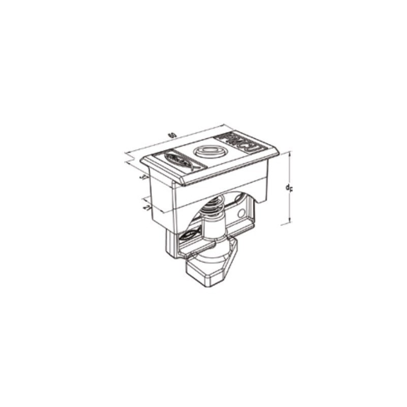 Morsetto Centrale per Moduli Fotovoltaici da 30 a 52mm Fischer PM U