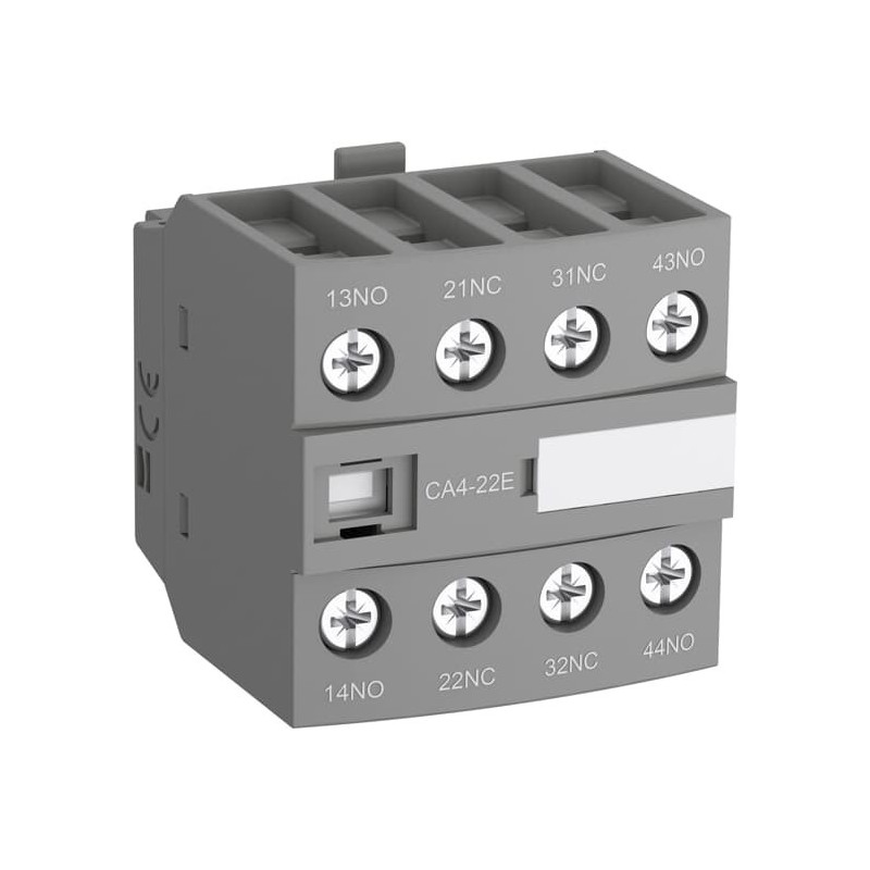Blocco Contatti ausiliari 2 NA + 2 NC  frontale ABB CA422E