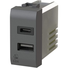 Caricatore Usb 1 posto 3A 4BOX compatibile per Living International  4B.L.USB