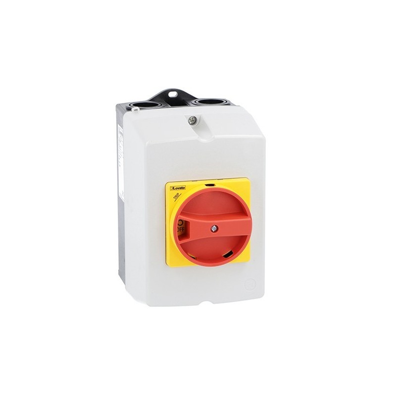 Contenitore da parete IP65 per SM1R con attuatore rotativo Lovato SM1Z1715R