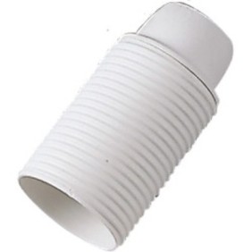 Portalampada E14 filettato bianco in termoplastica MST 00511