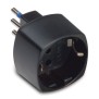 Adattatore Schuko 10 A+T nero con alveoli schermati MST 05810