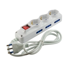 Multipresa bianca a 9 uscite da 1.2 metri MST 70960