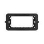 Supporto per placche Smart44 a 3 moduli nero AVE 44A03SM