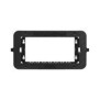 Supporto per placche Smart44 a 4 moduli nero AVE 44A04SM