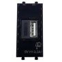 Modulo con caricatore universale USB tipo A 3A 240V Ave life 442082USB3