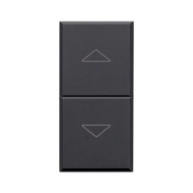 Interruttore per commutatore doppio tasto 1 modulo Ave Tekla 445TGC-W