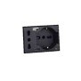 Presa schuko bipasso con USB A e C 3 moduli Ave Tekla 44509015USB