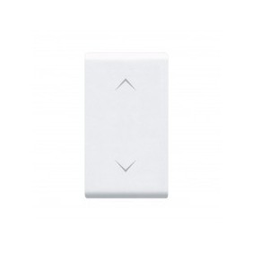 Commutatore a pulsante 3 posizioni 1 modulo bianco Ave Banquise 45B54