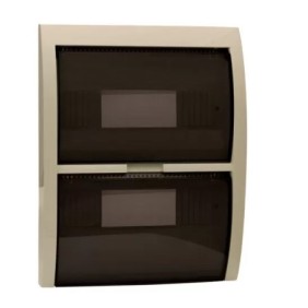 Coperchio con portello fumè bianco 24 moduli Ave Blanc 53T24BP