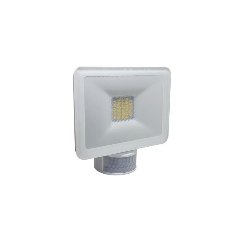 Rilevatore di movimento con faretto 10W 750 lumen Perry 1SPSPF10WB