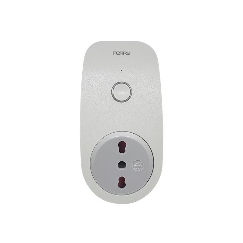 Interruttore orario Wi-Fi con presa a spina 10 e 16 A Perry 1IO0057WF