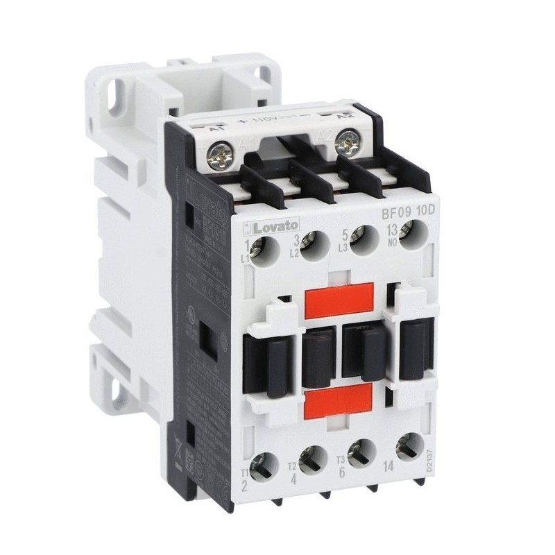 Contattore Tripolare Bobina 24V AC 25A Lovato BF0910D024